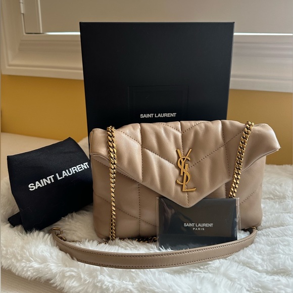 Yves Saint Laurent Beige Quilted Bag - Picture 13 of 15